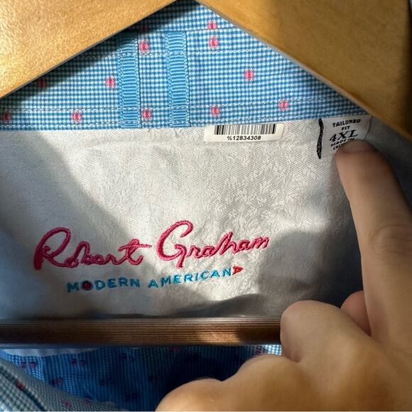 Robert Graham Mens Long Sleeve Button Down Size 4XL - Picture 7 of 7